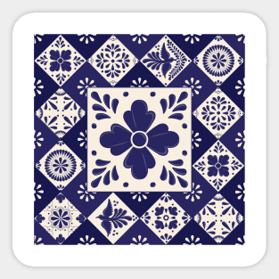 Mexican Talavera Tiles Pattern Sticker